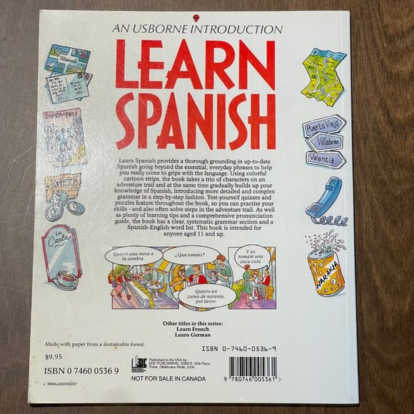 Learn Spanish Paperback Book Nicole Irving An Usborne Introduction 9780746005361 - Picture 2 of 7
